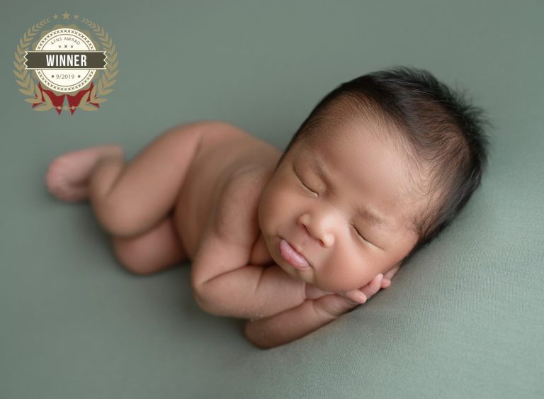 Side Laying Newborn Boy